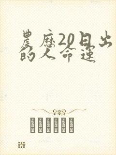 农历20日出生的人命运