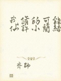 我修的可能是假仙许小兰结局封面