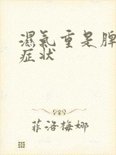 湿气重是脾什么症状