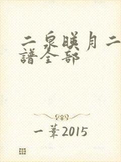 二泉映月二胡简谱全部