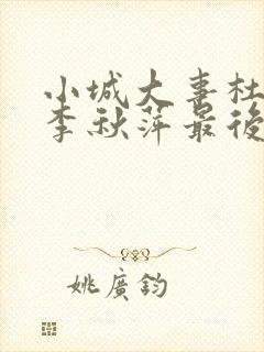 小城大事杜涛和李秋萍最后在一起了吗