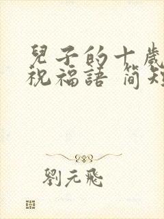 儿子的十岁生日祝福语 简短独特