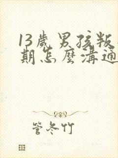 13岁男孩叛逆期怎么沟通