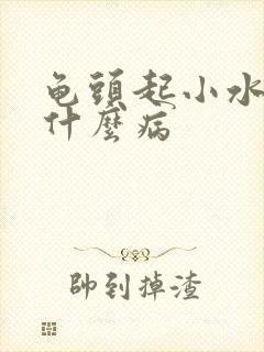 龟头起小水泡是什么病