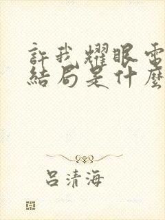 许我耀眼电视剧结局是什么