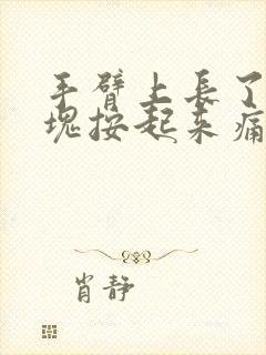 手臂上长了个硬块按起来痛