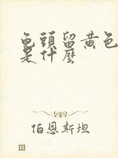 龟头留黄色的脓是什么封面