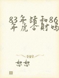 83年猪和86年虎合财吗封面