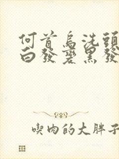 何首乌洗头发会白发变黑发封面