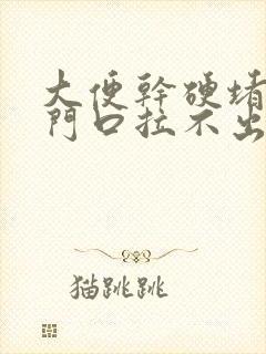 大便干硬堵在肛门口拉不出