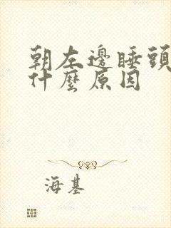 朝左边睡头晕是什么原因