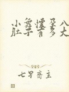 小舞怀孕八个月肚子有多大