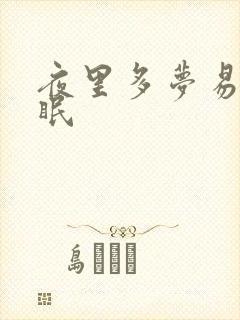 夜里多梦易醒失眠封面