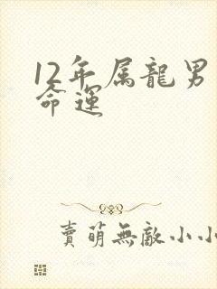 12年属龙男孩命运