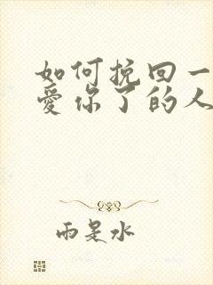 如何挽回一个不爱你了的人封面