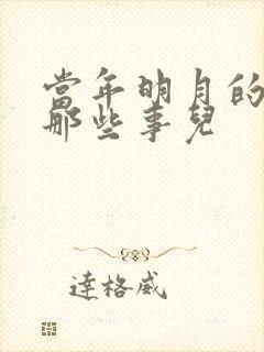 当年明月的明朝那些事儿