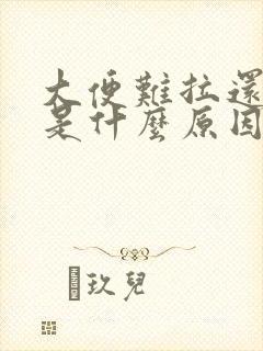 大便难拉还出血是什么原因