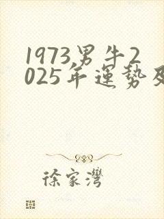 1973男牛2025年运势及运程