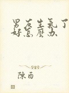 男友生气了哄不好怎么办封面