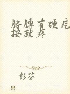 胳膊有硬疙瘩一按就疼封面