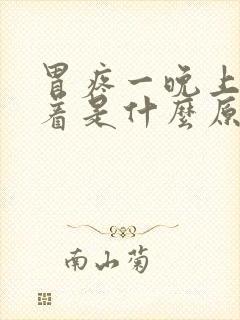 胃疼一晚上睡不着是什么原因