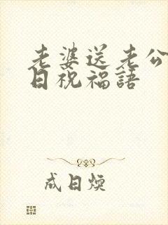 老婆送老公的生日祝福语