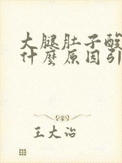 大腿肚子酸胀是什么原因引起封面