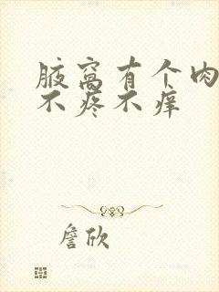 腋窝有个肉疙瘩不疼不痒