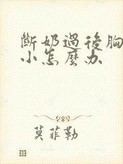 断奶过后胸部变小怎么办