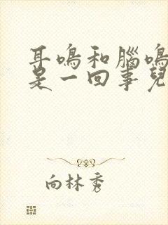 耳鸣和脑鸣是不是一回事儿