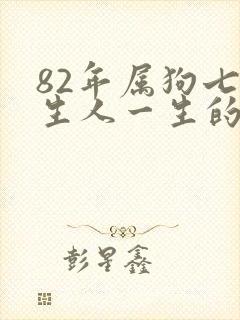 82年属狗七月生人一生的命运