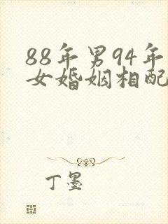 88年男94年女婚姻相配吗封面