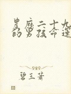 农历二十九出生的男孩命运