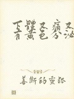 下体又痛又痒还有黄色分泌物