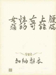 女性右上腹部疼痛的可能病因封面