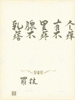 乳腺里有个硬疙瘩不疼不痒封面