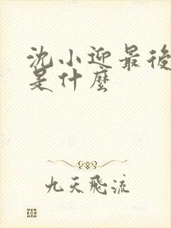 沈小迎最后结局是什么