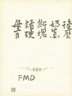 母猪断奶后乳房有硬块怎么办