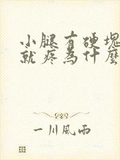 小腿有硬块一按就疼为什么