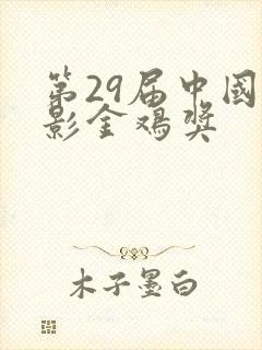 第29届中国电影金鸡奖