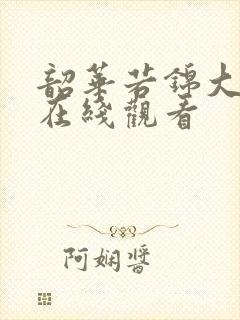 韶华若锦大结局在线观看封面