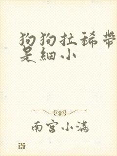 狗狗拉稀带血不是细小