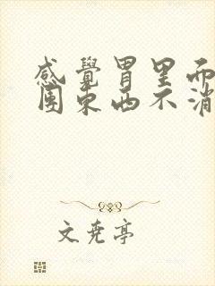 感觉胃里面有一团东西不消化