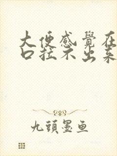 大便感觉在肛门口拉不出来怎么办