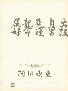 属龙几月出生最好命运男孩