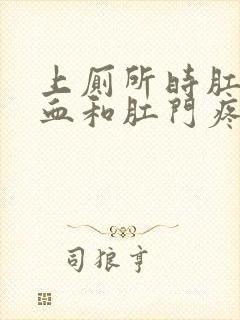 上厕所时肛门流血和肛门疼是怎么回事