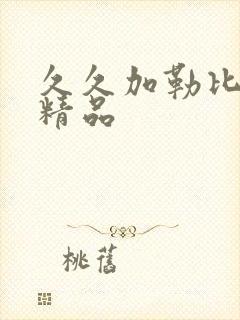 久久加勒比国产精品