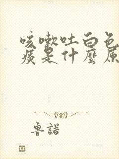 咳嗽吐白色泡沫痰是什么原因