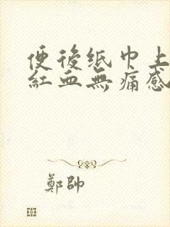 便后纸巾上有鲜红血无痛感