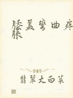 膝盖弯曲疼痛肿胀